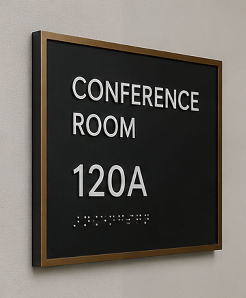 ada compliant room sign office building