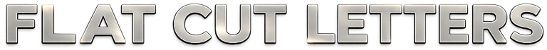 custom flat cut metal letters netsigns